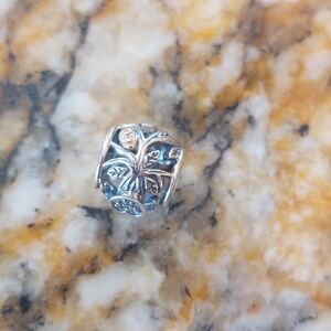 Pandora Silver & 14K Gold Leaf charm.